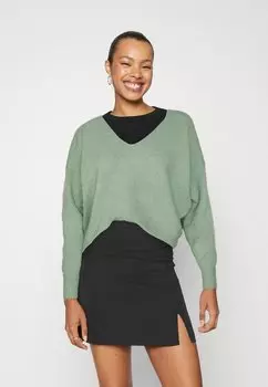 Свитшот ONLY RICA LIFE, цвет hedge green melange