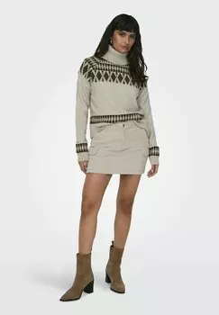 Свитшот ONLY РОЛЛКРАГЕН, цвет moonbeam