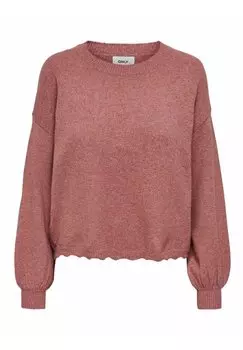 Свитшот ONLY РУНДХАЛЬС, цвет withered rose