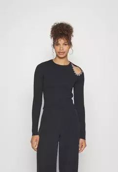 Свитшот ONLY Tall ONLCAYSA BLING O NECK, черный