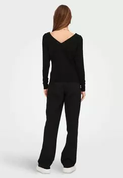 Свитшот ONLY V AUSSCHNITT, черный