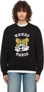 Свитшот Paris VERDY Edition с вышивкой Kenzo, черный