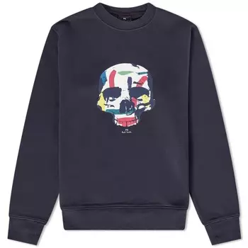 Свитшот Paul Smith Skull Crew, синий