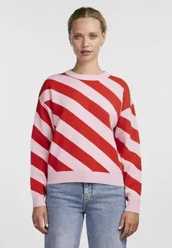 Свитшот Pieces PCABBY, цвет high risk red