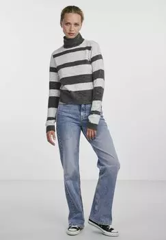 Свитшот Pieces PCSESILJE LS BC, цвет medium grey melange