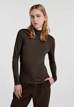 Свитшот Pieces РОЛЛКРАГЕН ЛЮКС, цвет mole