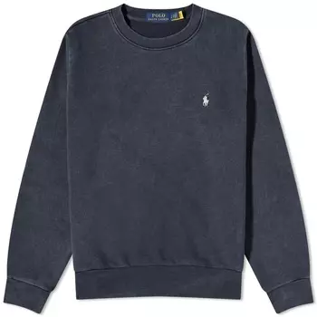 Свитшот Polo Ralph Lauren Loopback Crew, синевато-черный