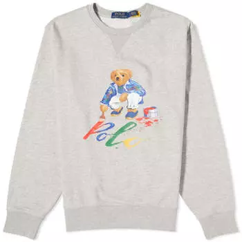Свитшот Polo Ralph Lauren Painting Bear, цвет Andover Heather
