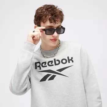 Свитшот Reebok Identity с логотипом, серый