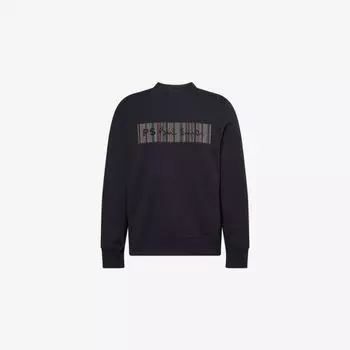 Свитшот Regular-Fit Ps By Paul Smith из хлопкового джерси с вышитым логотипом, синий