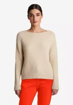 Свитшот Rich & Royal КРУГЛЫЙ ВЫРЕЗ, цвет caffee latte