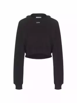 Свитшот с эффектом многослойности Off-White, черный