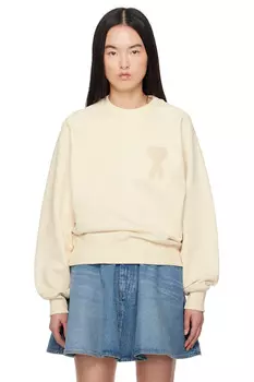 Свитшот с аппликацией Ami de coeur Ami Paris, белый