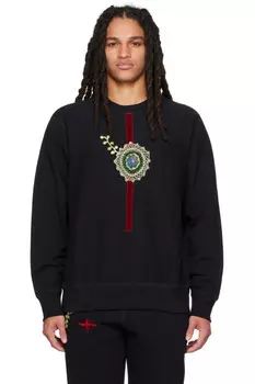 Свитшот с аппликацией Bentgablenits, черный