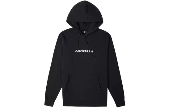 Свитшот с цифровой печатью, унисекс, черный Converse, черный