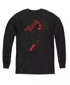 Свитшот с длинным рукавом Boys of America Youth Flash Darkness Justice League, черный