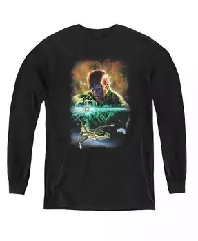 Свитшот с длинным рукавом Boys of America Youth Green Lantern Abin Sur Justice League, черный