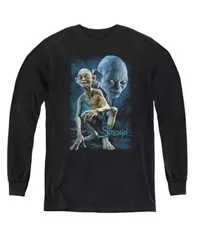 Свитшот с длинным рукавом Smeagol для мальчиков и молодежи Lord Of The Rings, черный