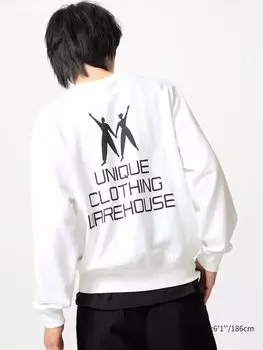 Свитшот с графическим принтом Uniqlo, цвет 00 белый