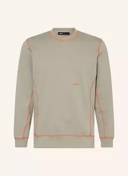 Свитшот с контрастным круглым вырезом Parel., серый