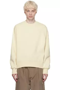 Свитшот с круглым вырезом Ami Paris, цвет ivory