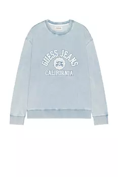 Свитшот с круглым вырезом Guess Jeans, indigo light wash