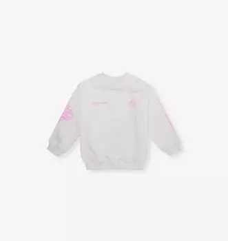 Свитшот с круглым вырезом и принтом эмблемы из хлопковой смеси для детей 1–8 лет The Couture Club, мультиколор