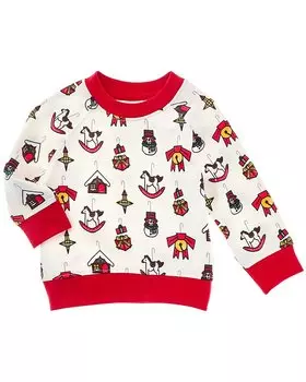 Свитшот с круглым вырезом и принтом Monica + Andy, цвет multi