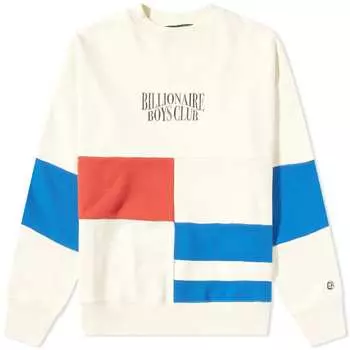 Свитшот с круглым вырезом и вставками Billionaire Boys Club Cut & Sew