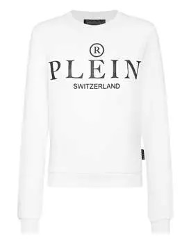Свитшот с круглым вырезом LS Iconic Plein PHILIPP PLEIN, белый