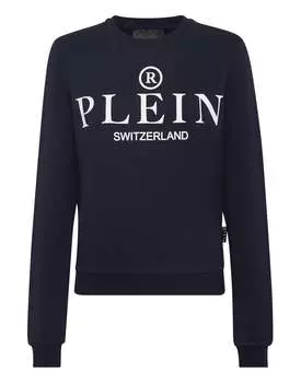 Свитшот с круглым вырезом LS Iconic Plein PHILIPP PLEIN, темно-синий