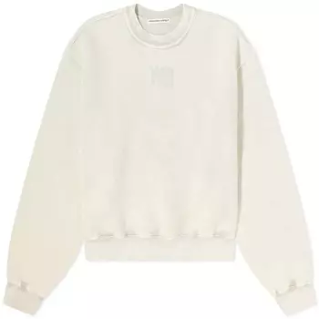 Свитшот с логотипом Alexander Wang Puff Paint Logo Essential Crew