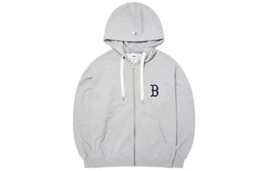 Свитшот с логотипом Base, унисекс, серые MLB, серый