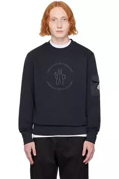 Свитшот с логотипом Bonded Moncler, синий