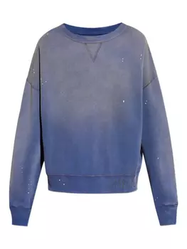 Свитшот с логотипом Maison Margiela, синий