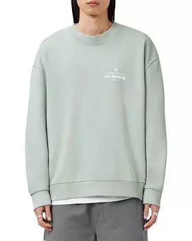 Свитшот с логотипом Soleil Crewneck ALLSAINTS, черный