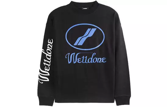 Свитшот с логотипом We11Done, черный