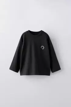 Свитшот с логотипом ZARA, черный