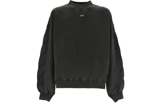 Свитшот S.Matthew из хлопка Off-White, черный