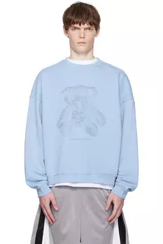 Свитшот с медведем-программистом We11Done, синий