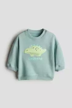 Свитшот с мотивом H&M, мультиколор