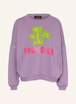Свитшот с пайетками Miss Goodlife, фиолетовый