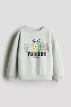 Свитшот с принтом H&M, мультиколор