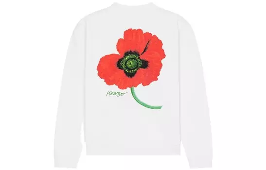 Свитшот с принтом на спине Poppy By Nigo Kenzo, белый