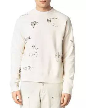 Свитшот с принтом «Uppy Graffiti» Zadig & Voltaire, слоновая кость/кремовый