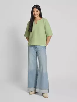 Свитшот с рукавами 1/2 модель 'Gibatine' OPUS, светло-зеленый