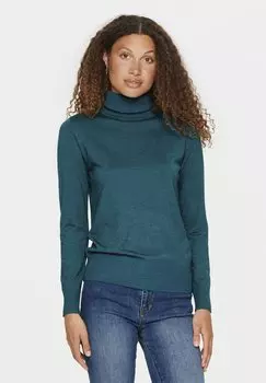Свитшот Saint Tropez J2046 MILA ROLLNECK, меланжевый, цвет reflecting pond melange