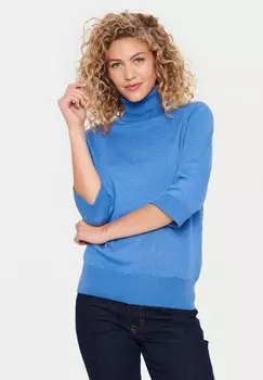 Свитшот Saint Tropez КИЛАС РОЛЛ Н СС, цвет dutch blue melange