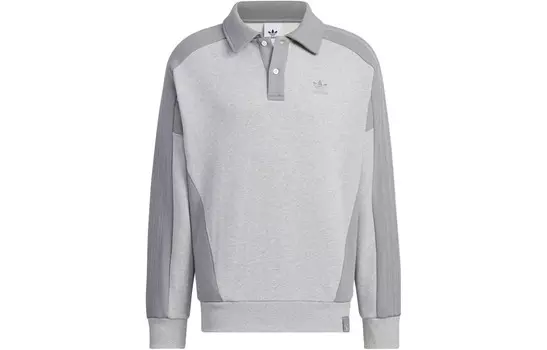 Свитшот серии Wing Chun, унисекс, средний, серый, меланжевый Adidas Originals, серый