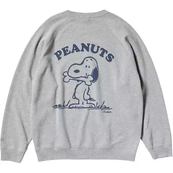 Свитшот серии X PEANUTS Co-branded, унисекс, серый Uniqlo, серый